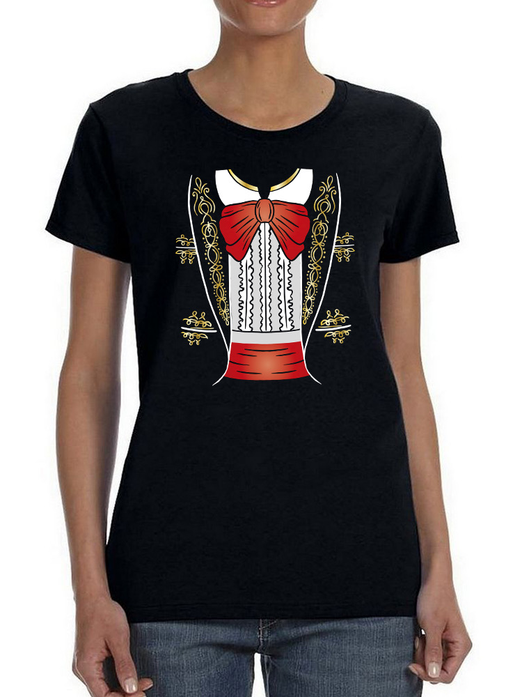 Foto 2 pulgar | Playera SmartPrintsInk color Negro Estilo Mariachi para Mujer