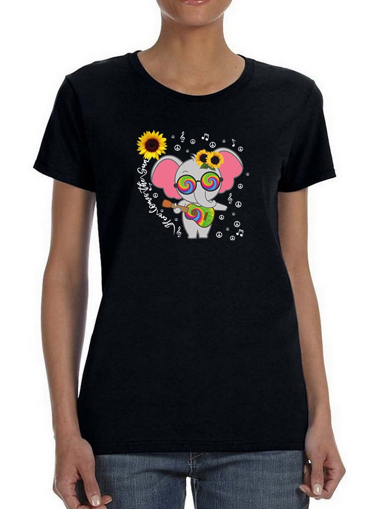 Foto 2 pulgar | Playera Smartprintsink color Negro para Mujer