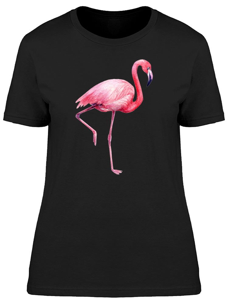 Foto 2 pulgar | Playera Manga Corta Smartprintsink Diseño Flamingo para Mujer
