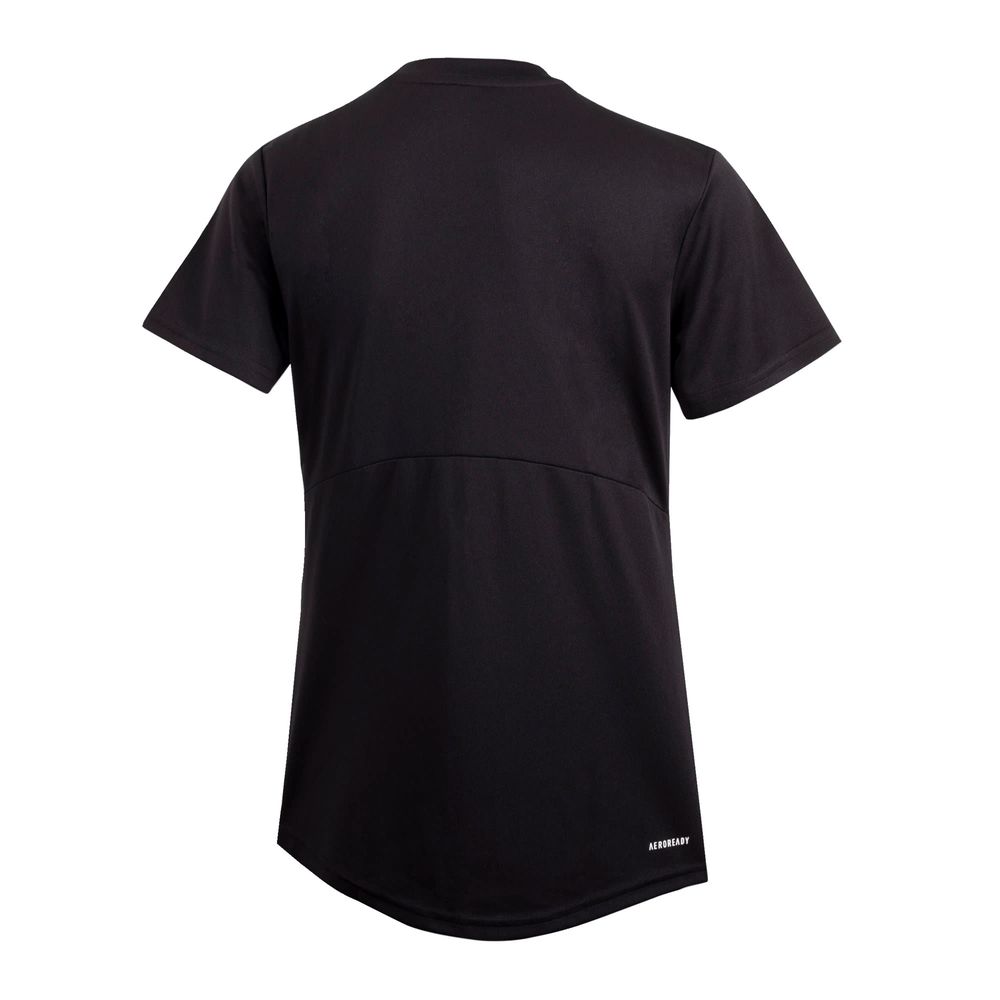 Foto 3 pulgar | Playera Adidas Manga Corta Negro para Mujer