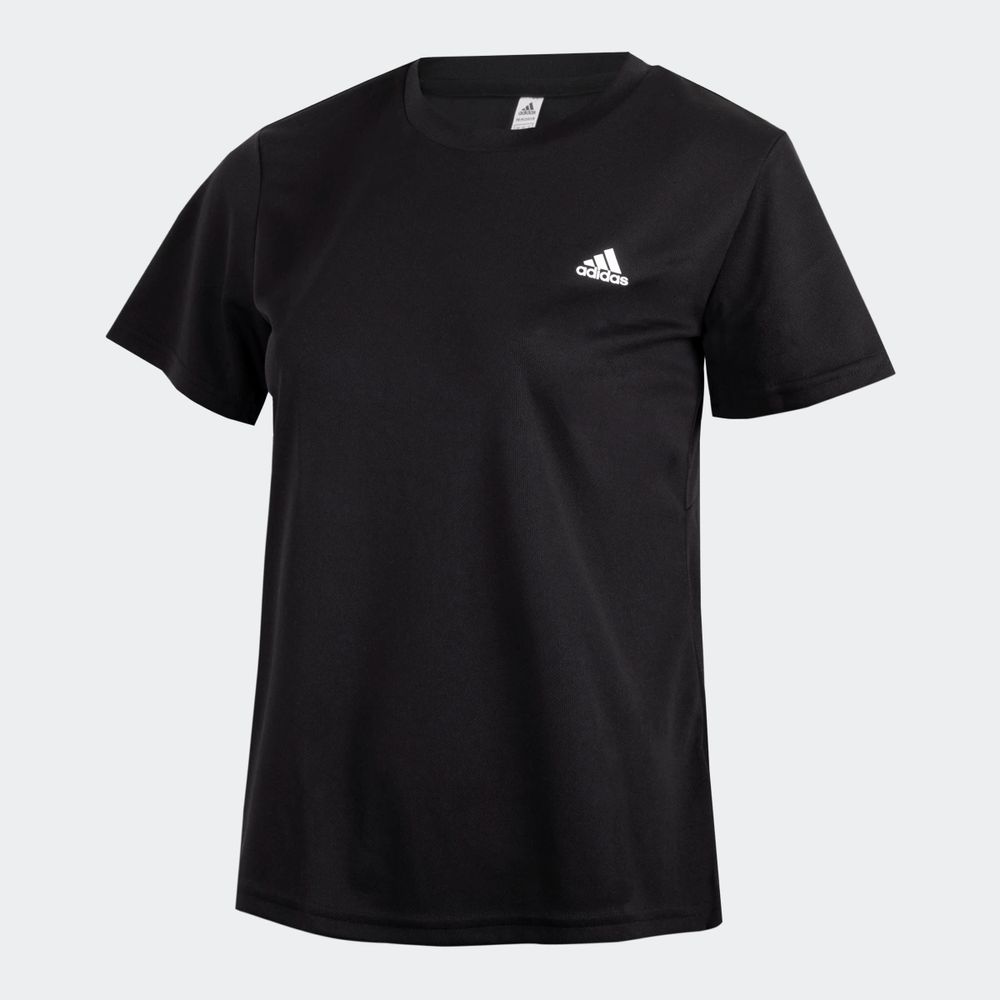 Foto 4 pulgar | Playera Adidas Manga Corta Negro para Mujer