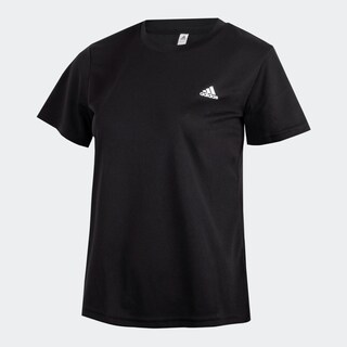 Foto 3 | Playera Adidas Manga Corta Negro para Mujer