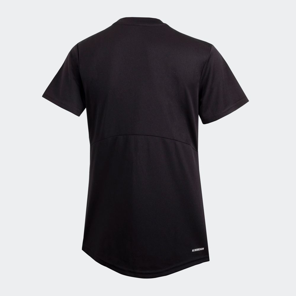 Foto 5 pulgar | Playera Adidas Manga Corta Negro para Mujer