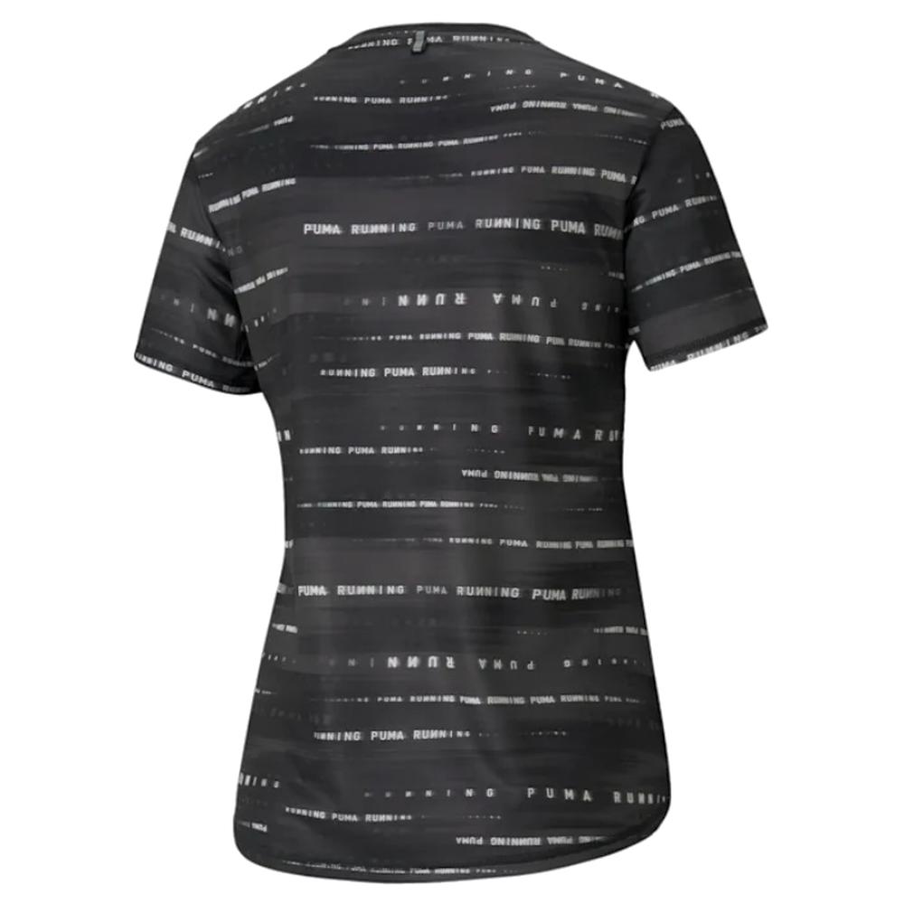 Foto 3 pulgar | Playera Puma Run Graphic Tee color Gris para Mujer
