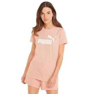 Foto 3 | Playera Puma Ess Logo Tee Coral para Mujer