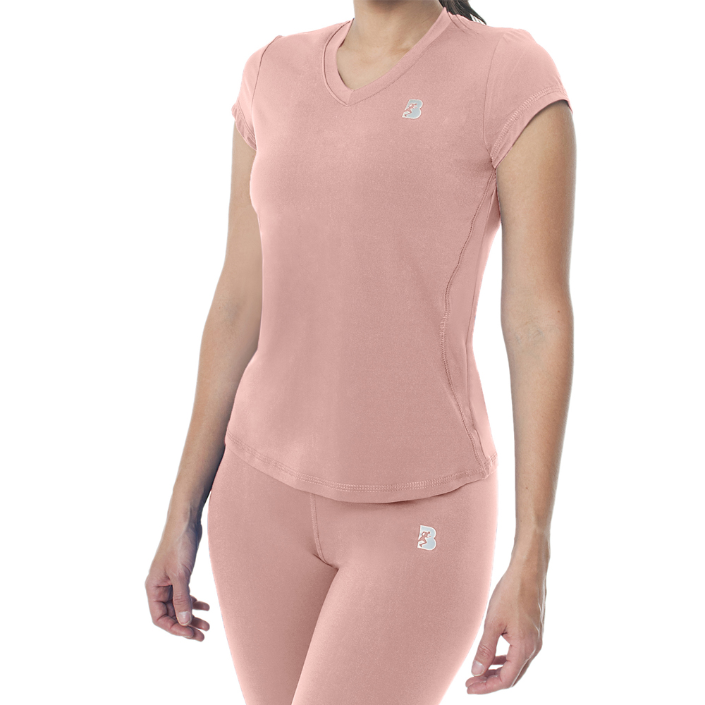 Foto 2 pulgar | Playera Deportiva Manga Corta Dry-fit Black Secret Sport Rosa para Mujer
