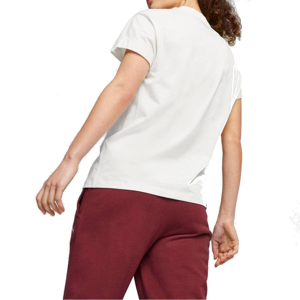 Foto 4 pulgar | Playera Puma Her Tee 676000-02 Blanca para Mujer