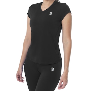Foto 1 | Playera Deportiva Black Secret Manga Corta Dry-Fit Negro para Mujer
