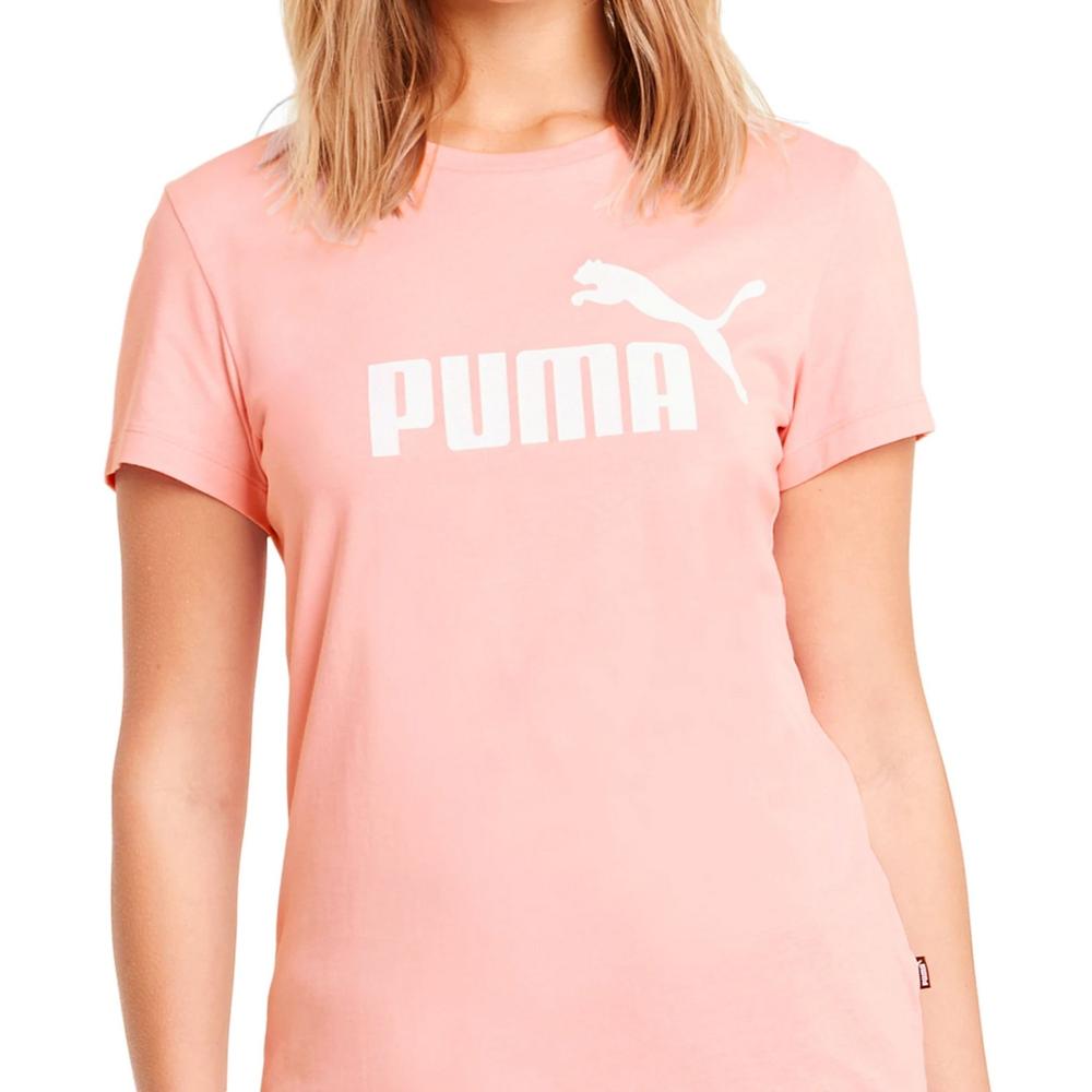 Foto 4 pulgar | Playera Puma Ess Logo Tee Rosa para Mujer