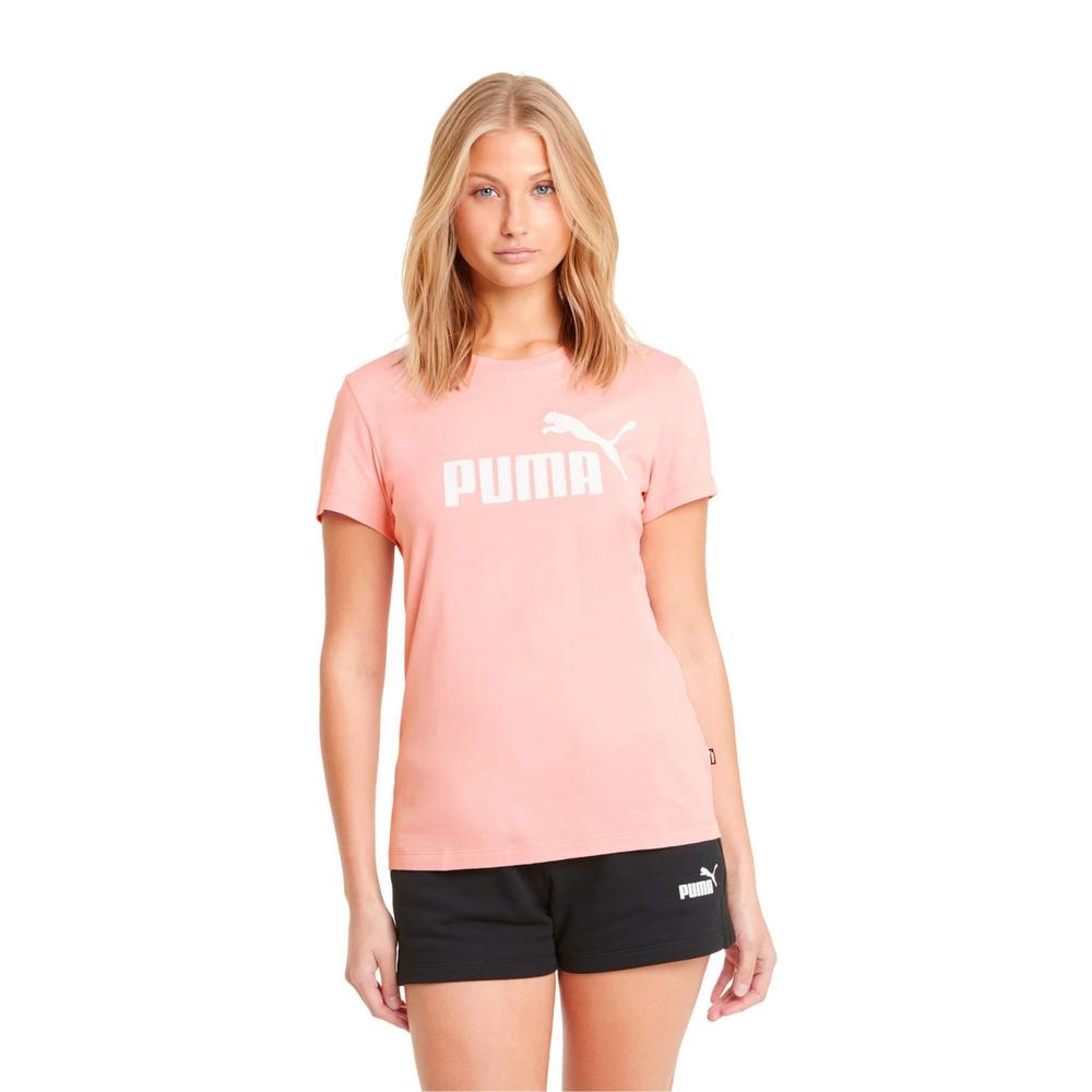 Foto 5 pulgar | Playera Puma Ess Logo Tee Rosa para Mujer