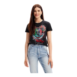 Foto 4 | Playera Mickey Negro Desigual