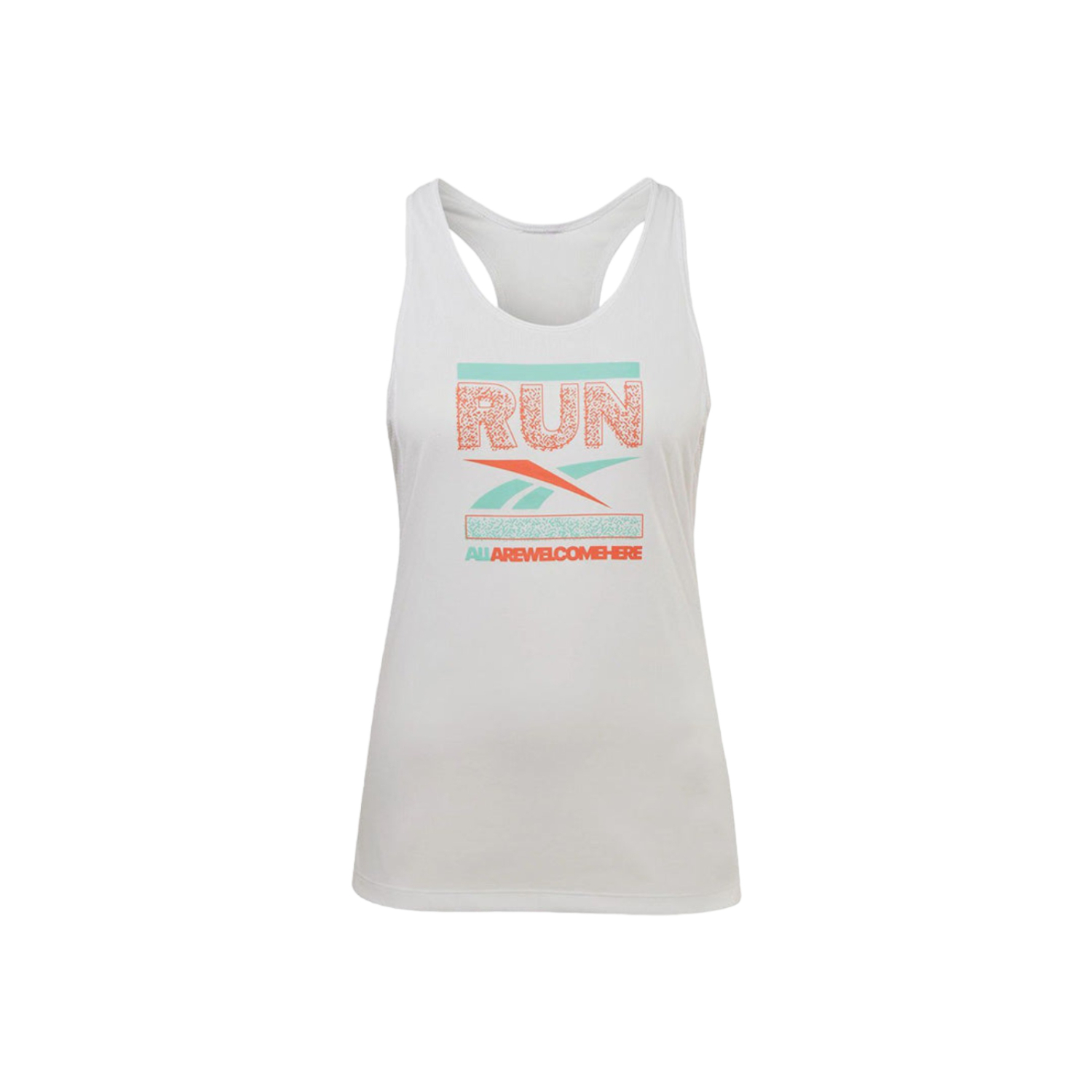 Foto 2 pulgar | Playera Reebok Run Graphic Blanca Hm5123 para Mujer