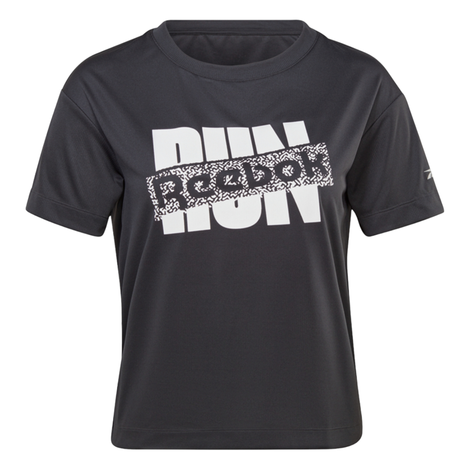 Foto 2 pulgar | Playera Reebok Run Sw Hi6941 Negra para Mujer