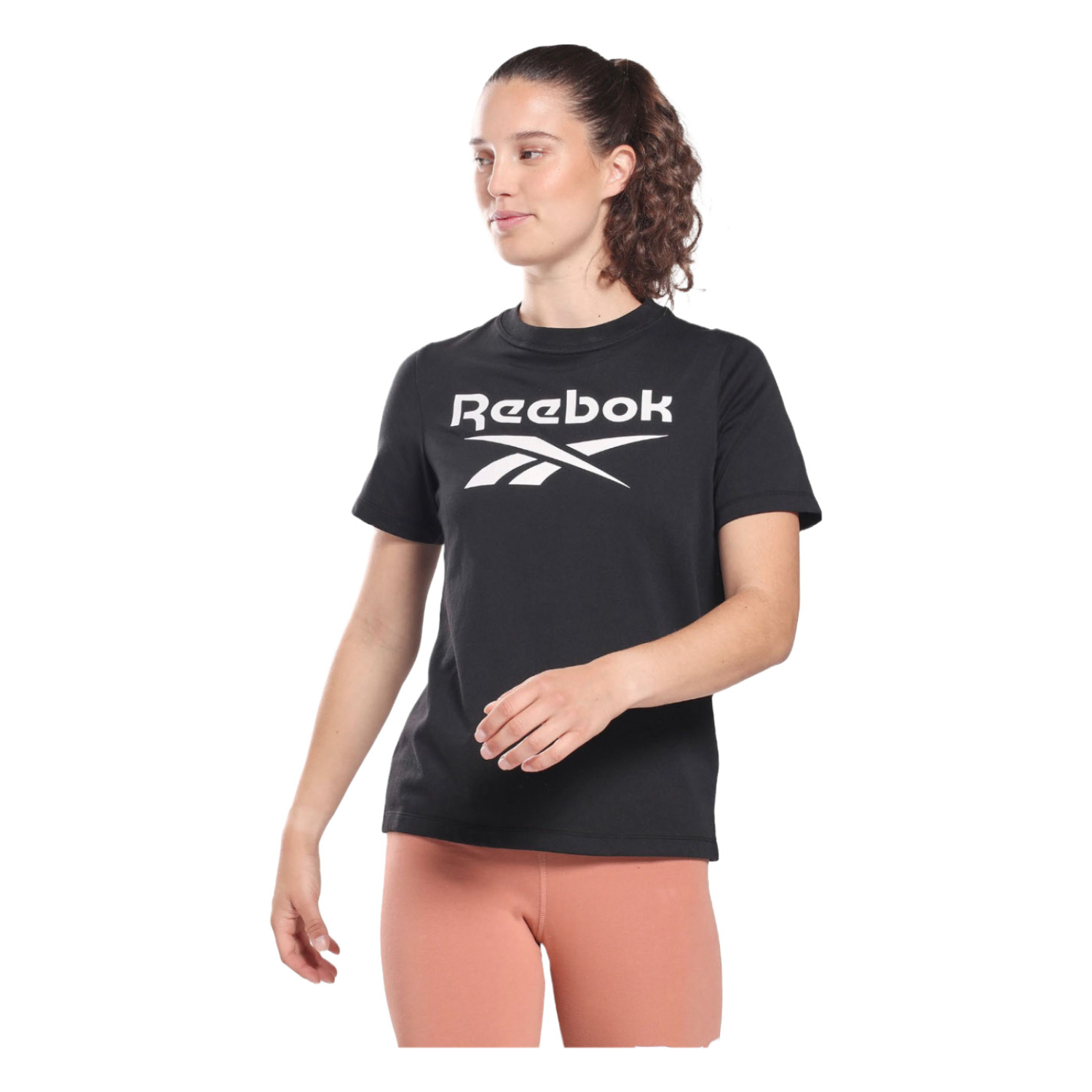 Foto 3 pulgar | Playera Reebok Hb2271 Negra para Mujer