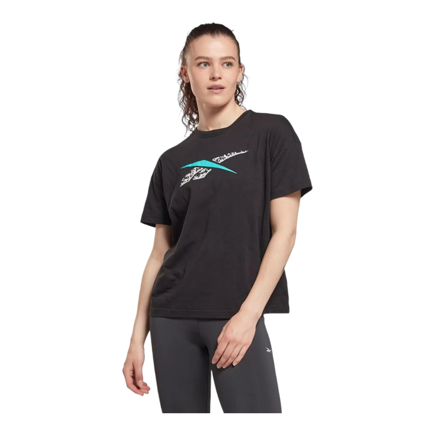 Foto 3 pulgar | Playera Reebok Negra para Mujer