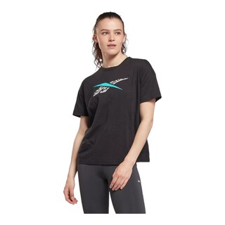 Foto 2 | Playera Reebok Negra para Mujer