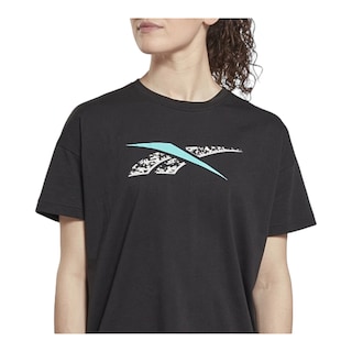 Foto 4 | Playera Reebok Negra para Mujer
