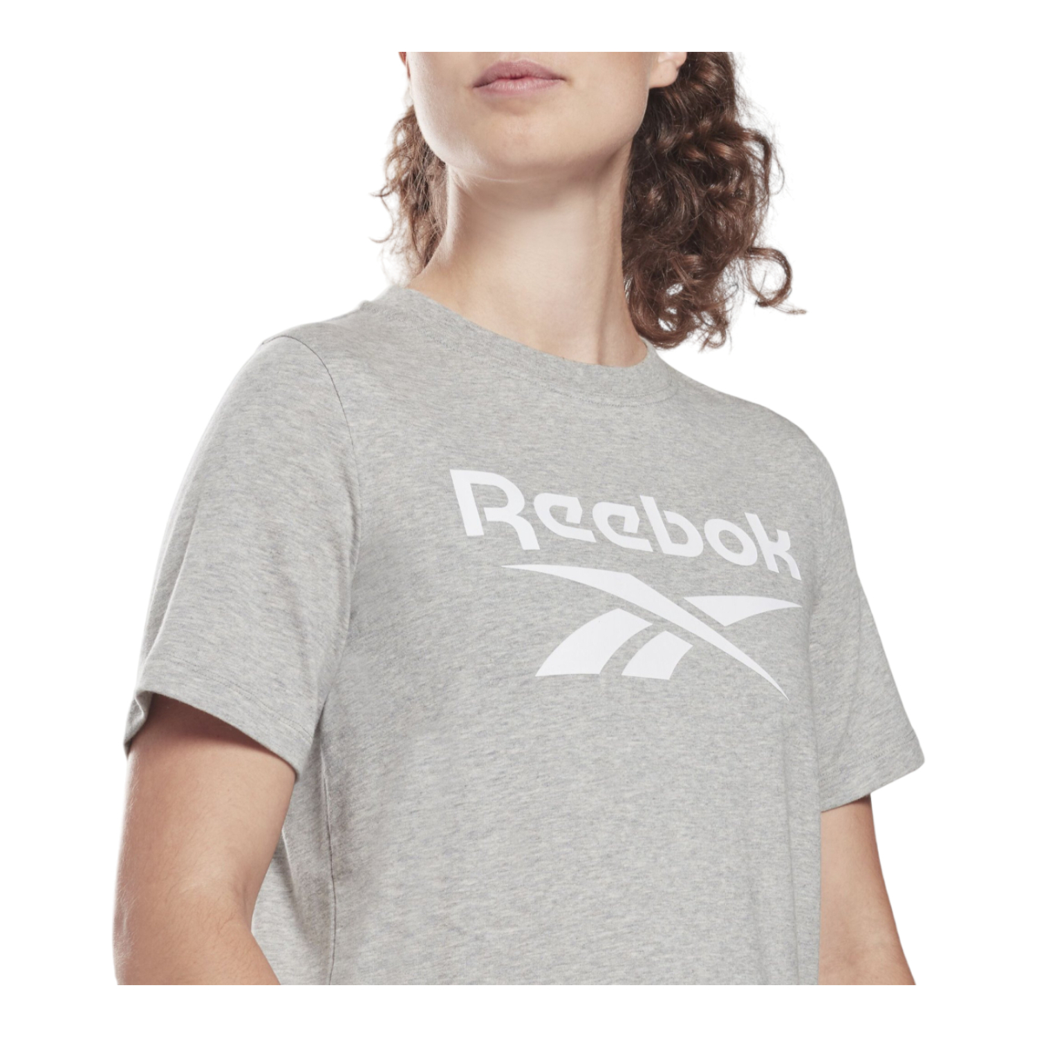 Foto 5 pulgar | Playera para Mujer Reebok Ri Bl Tee Gris