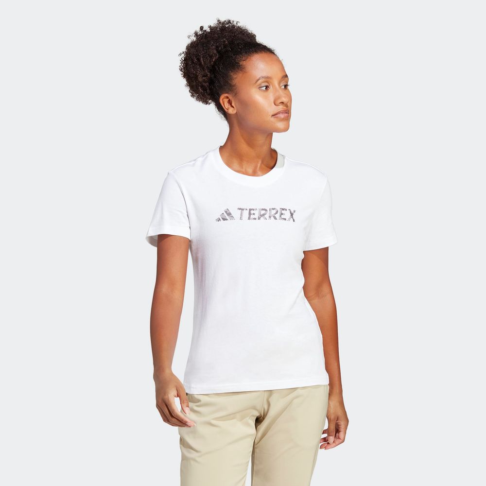 Foto 4 pulgar | Playera Adidas Terrex Classic Blanca para Mujer
