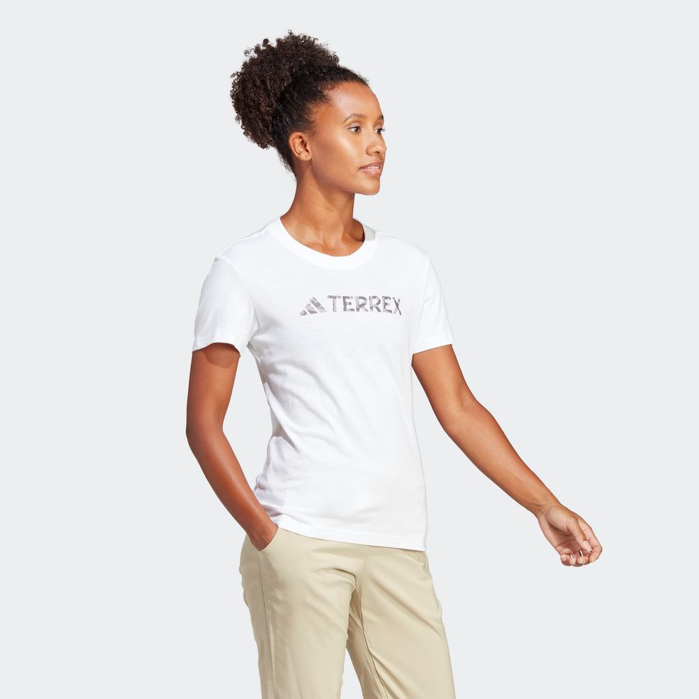 Foto 6 pulgar | Playera Adidas Terrex Classic Blanca para Mujer