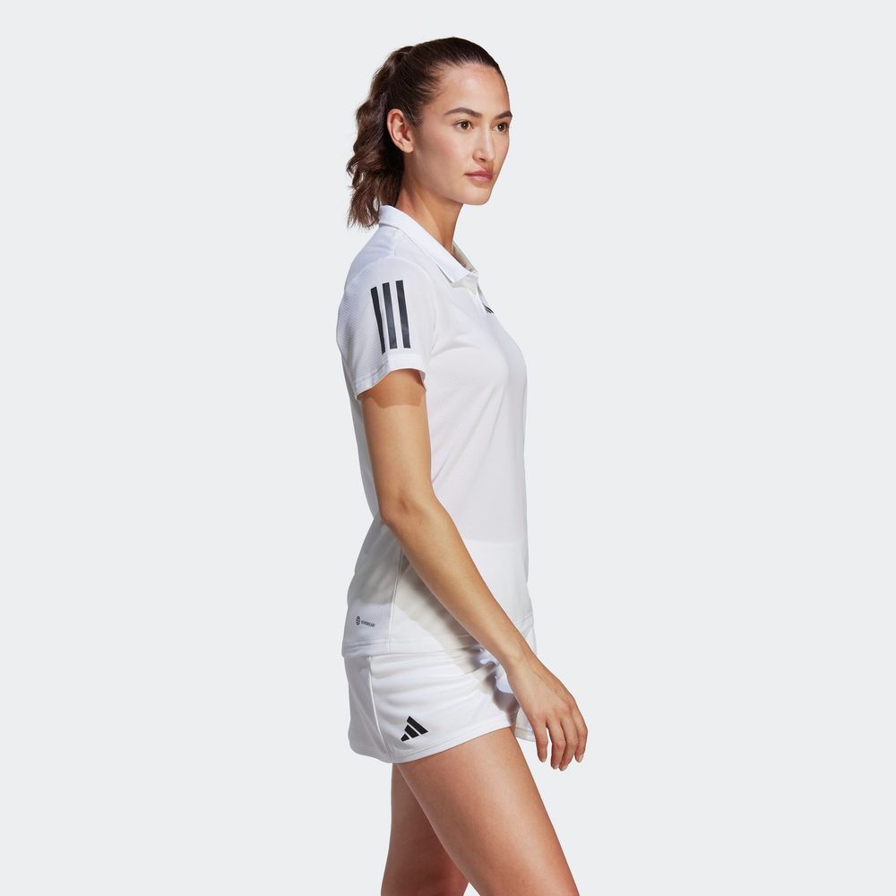 Foto 6 pulgar | Polo Adidas Blanca para Mujer