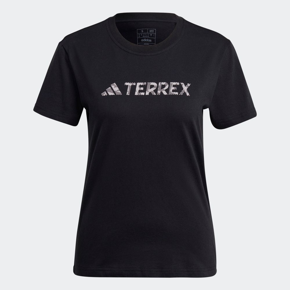 Foto 3 pulgar | Playera Adidas Terrex Classic Logo Negra para Mujer