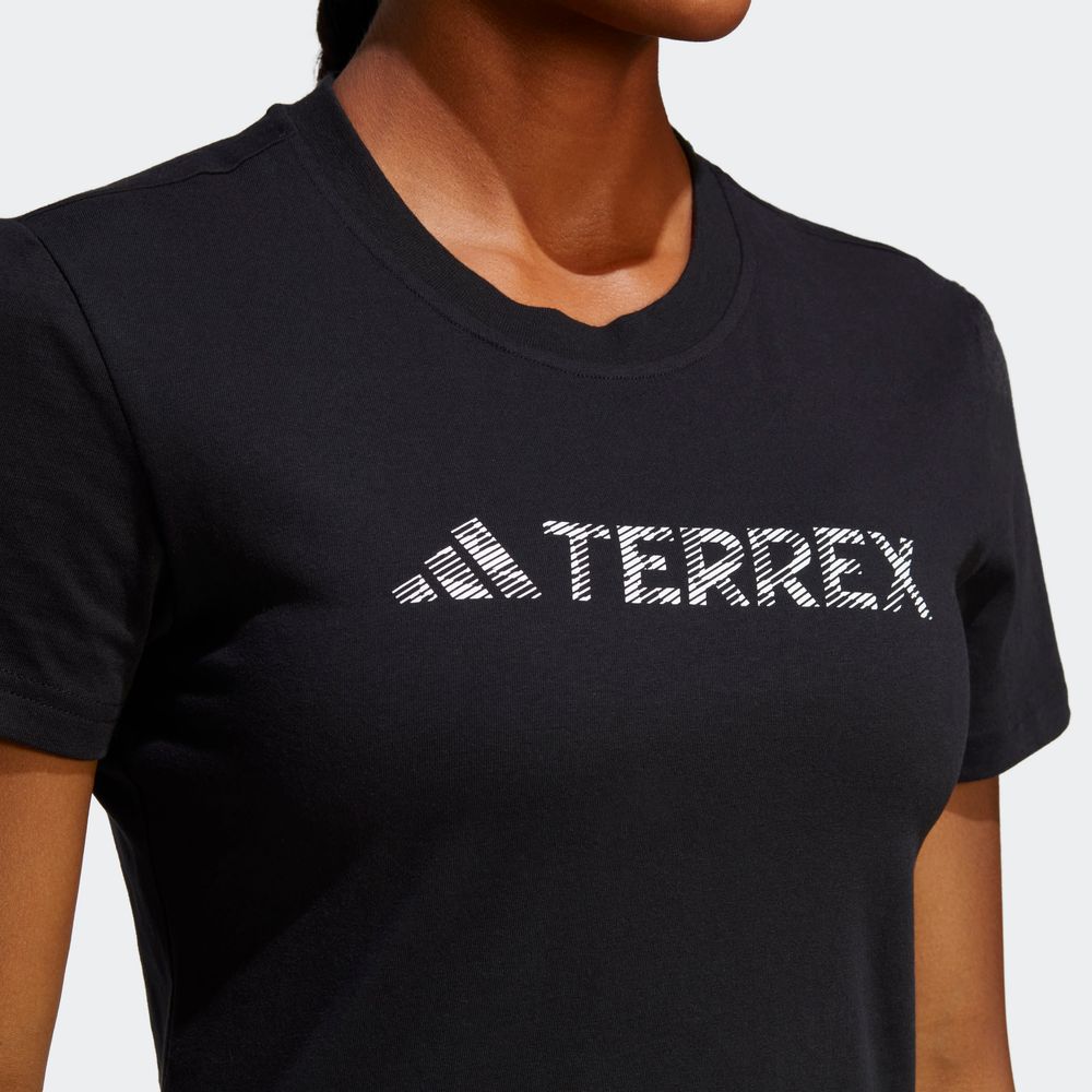 Foto 7 pulgar | Playera Adidas Terrex Classic Logo Negra para Mujer