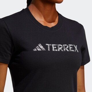 Foto 6 | Playera Adidas Terrex Classic Logo Negra para Mujer