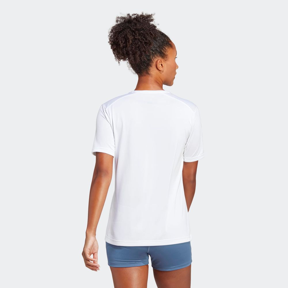 Foto 5 pulgar | Playera Adidas Blanca para Mujer