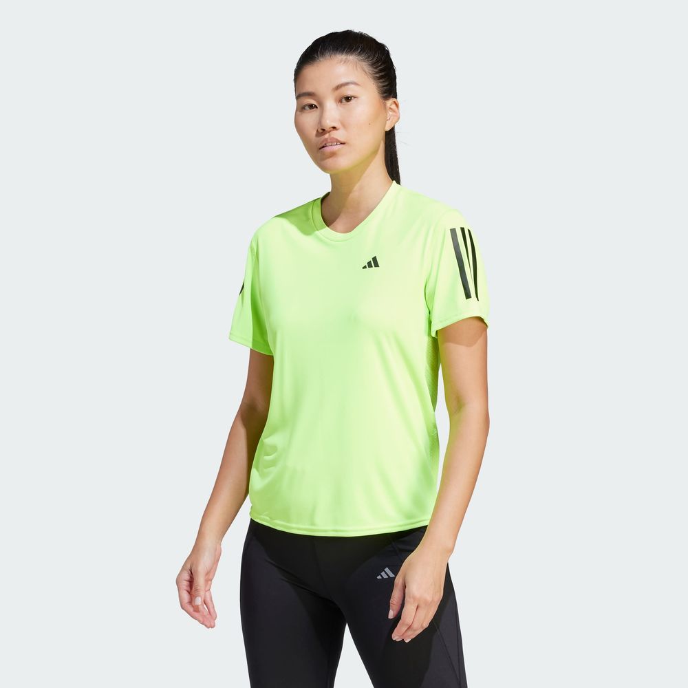 Foto 4 pulgar | Playera Adidas  Own The Run Verde para Mujer