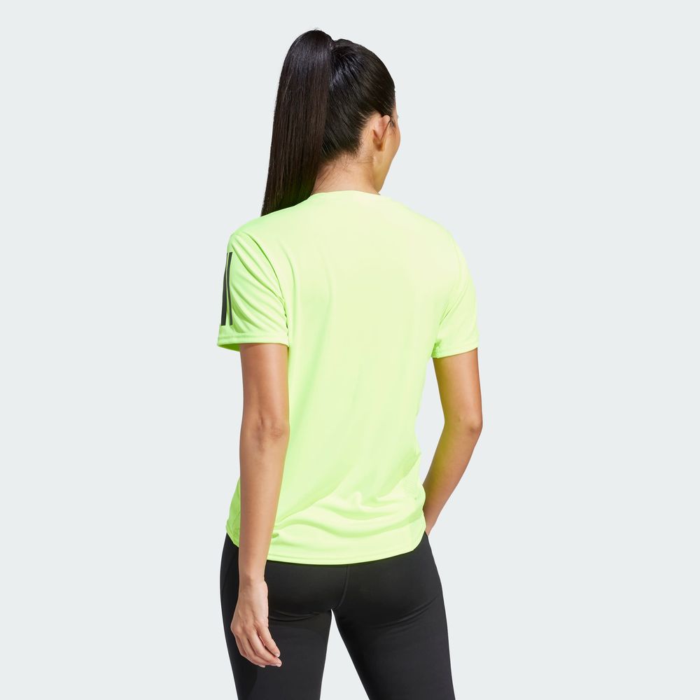 Foto 5 pulgar | Playera Adidas  Own The Run Verde para Mujer