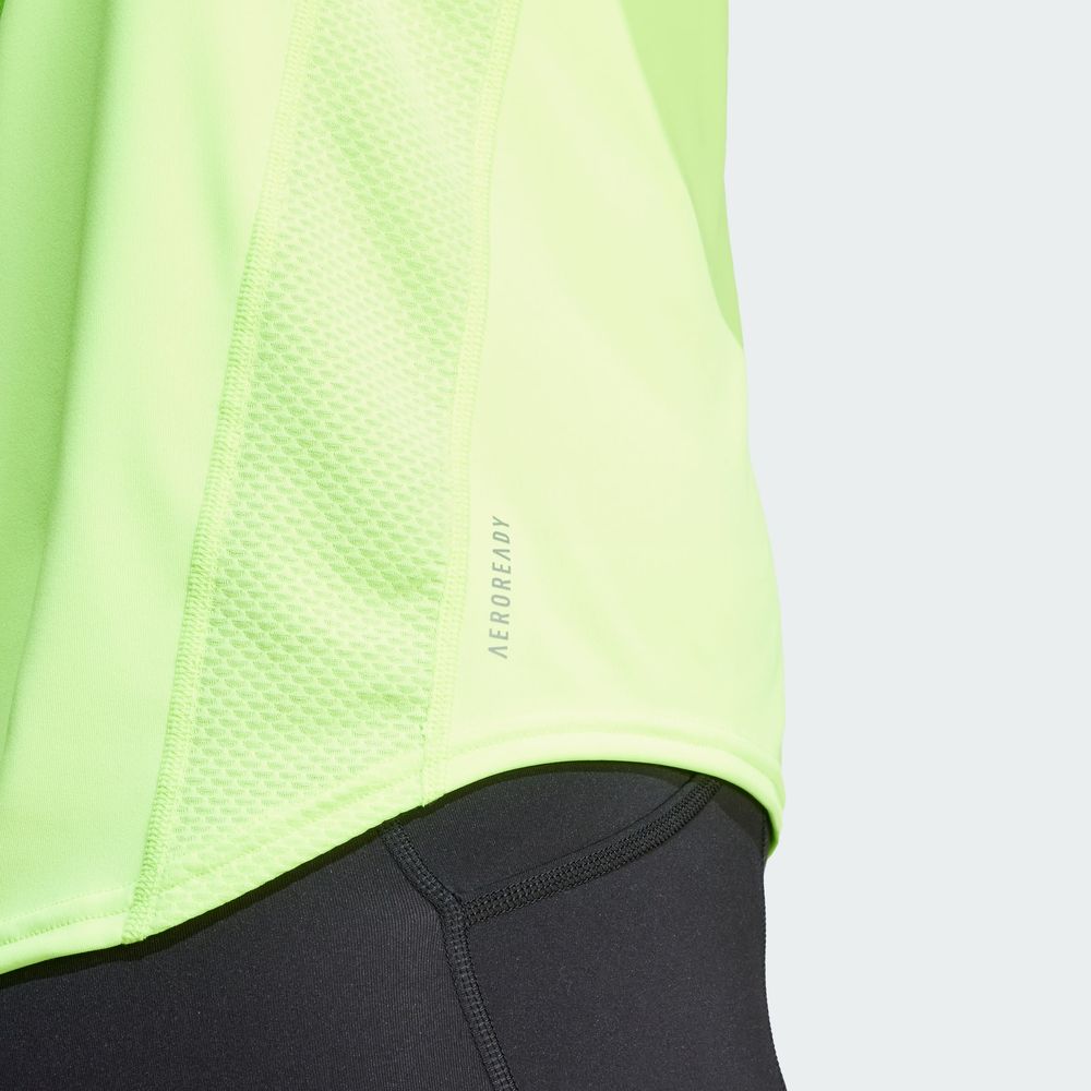 Foto 7 pulgar | Playera Adidas  Own The Run Verde para Mujer