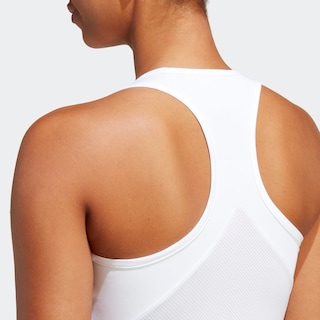 Foto 8 | Playera sin Mangas Adidas Club Tenis Blanca para Mujer