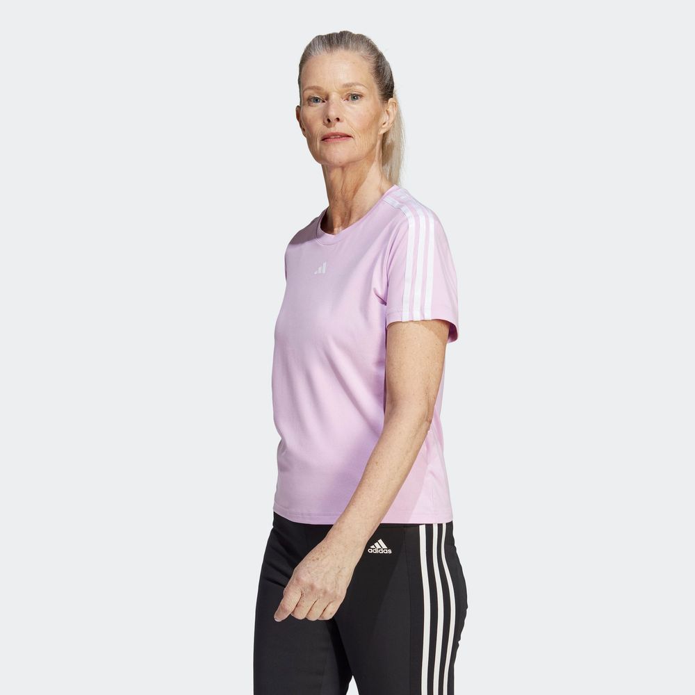 Foto 4 pulgar | Playera Adidas Aeroready Train Essentials Violeta para Mujer