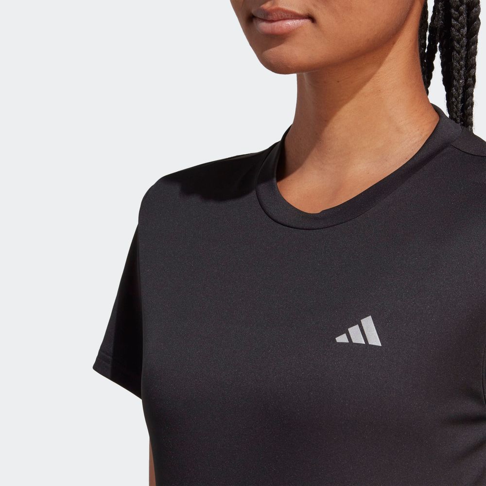 Foto 7 pulgar | Playera Adidas Run It Negra para Mujer