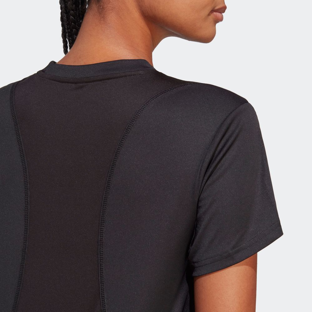 Foto 8 pulgar | Playera Adidas Run It Negra para Mujer