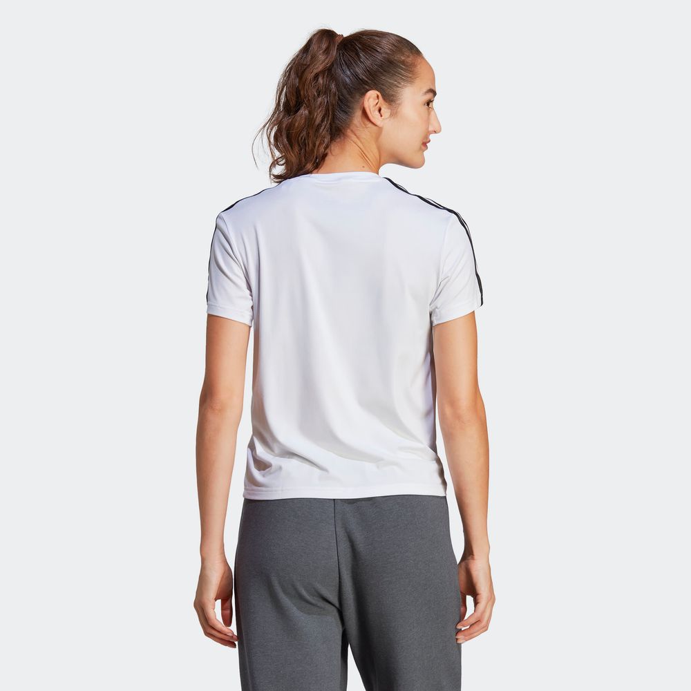 Foto 4 | Playera Adidas Blanca para Mujer