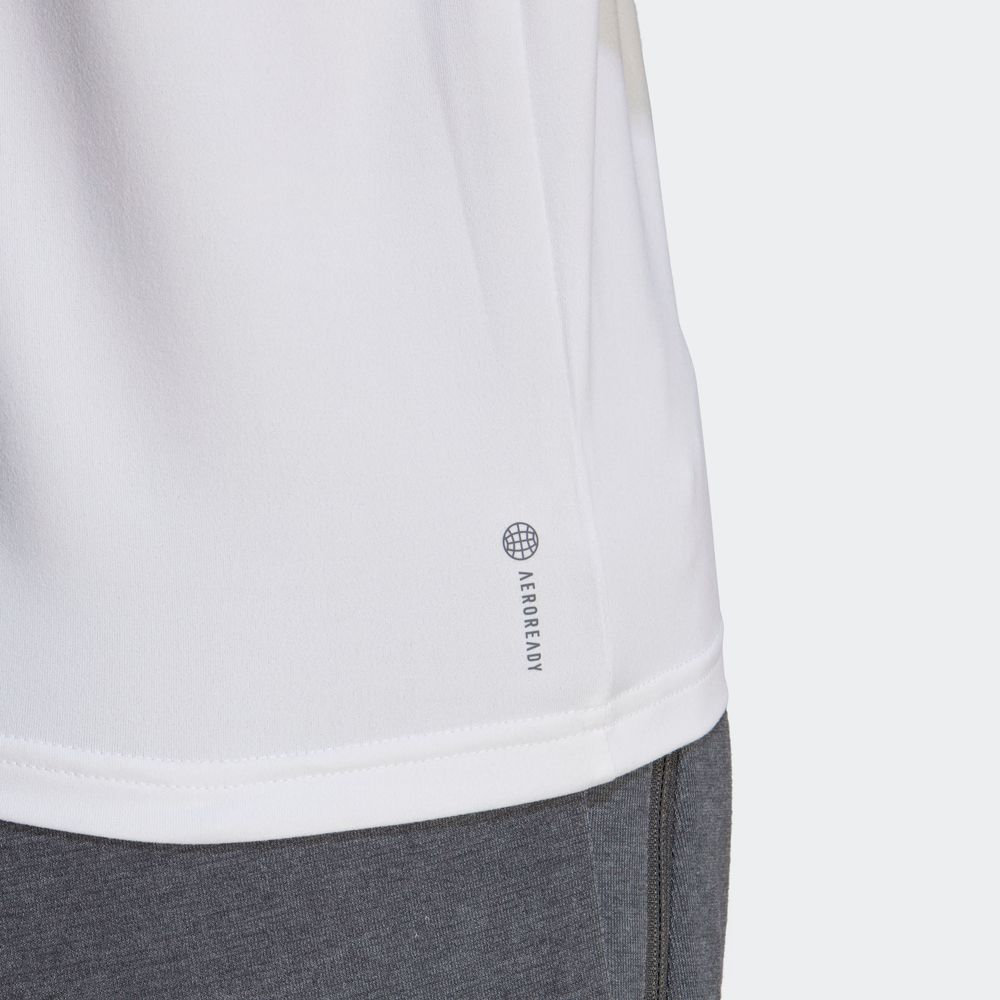 Foto 8 pulgar | Playera Adidas Blanca para Mujer