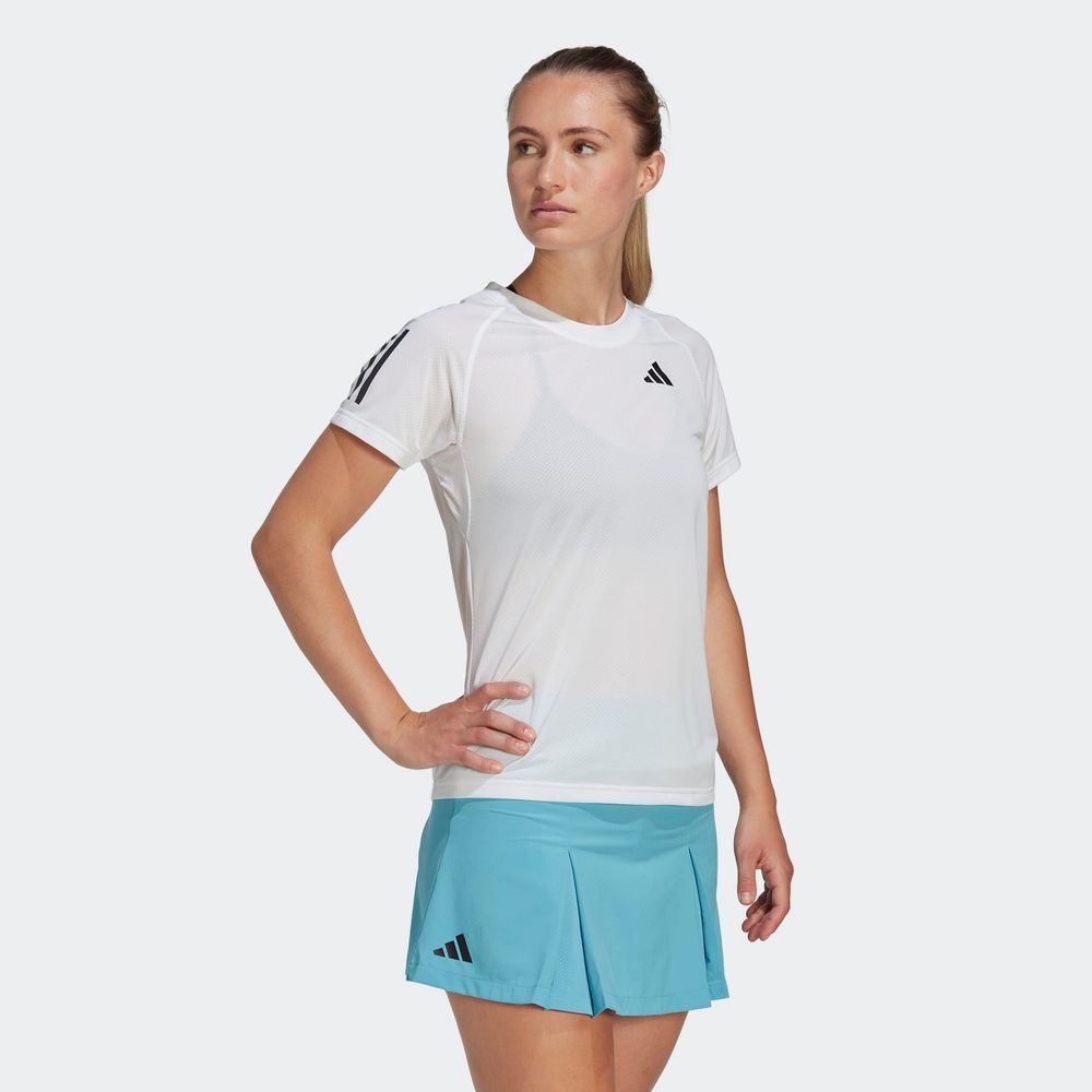 Foto 5 | Playera Adidas Blanca para Mujer