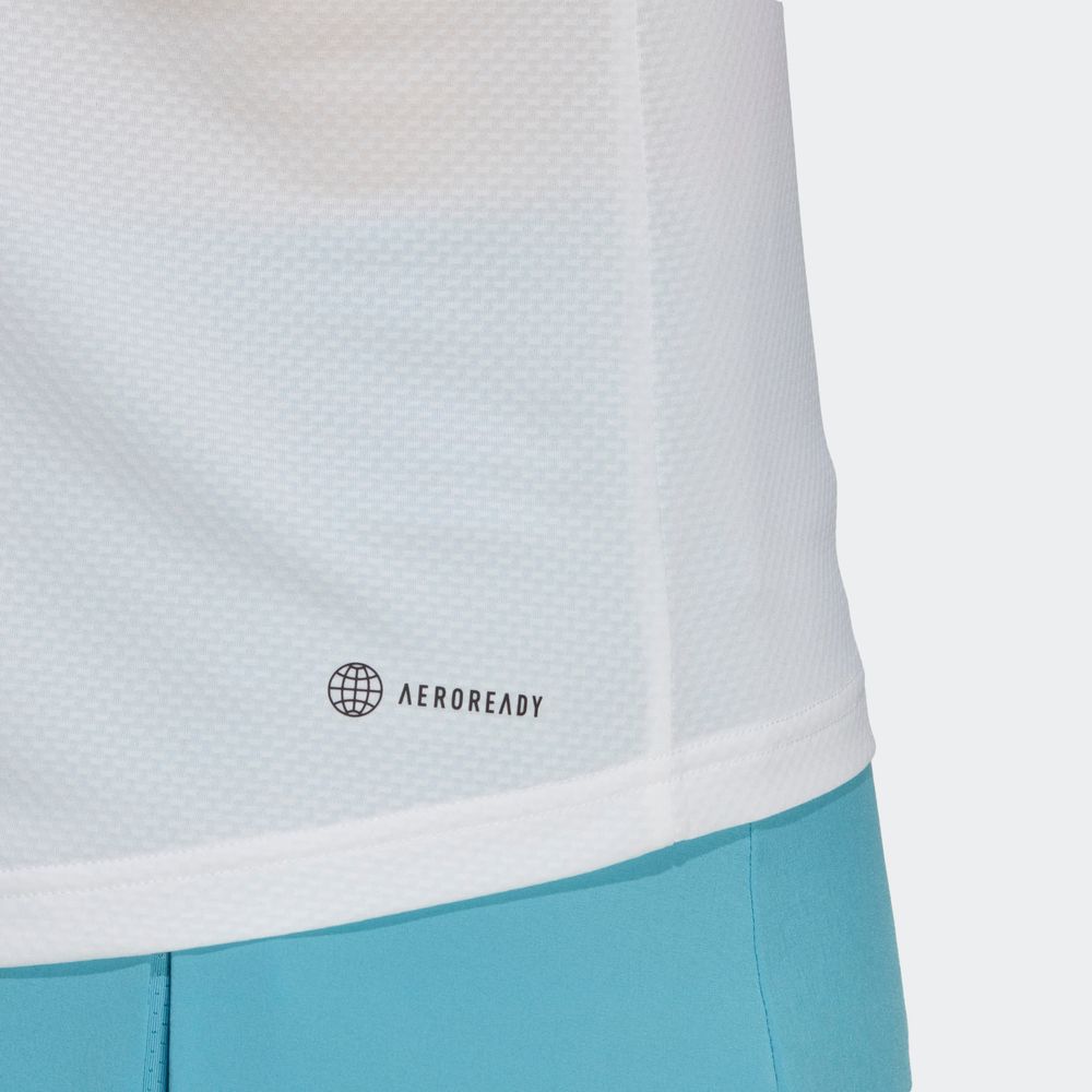 Foto 9 pulgar | Playera Adidas Blanca para Mujer