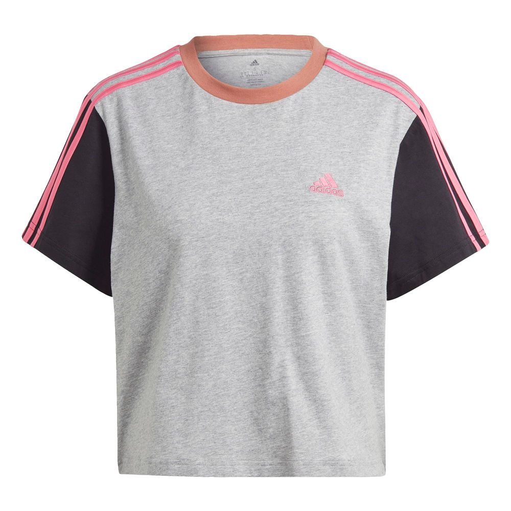 Foto 2 pulgar | Playera Adidas Gris para Mujer