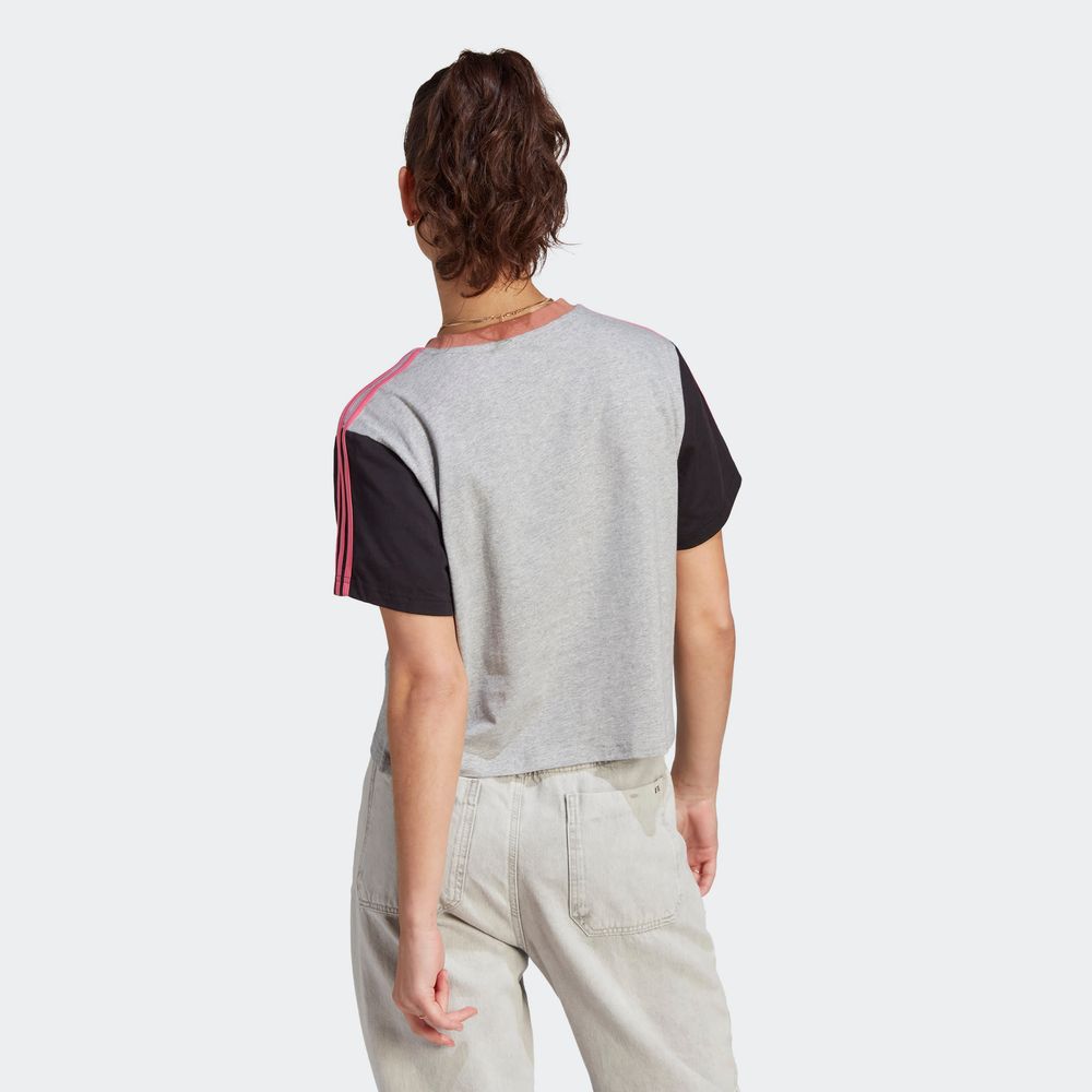 Foto 5 pulgar | Playera Adidas Gris para Mujer