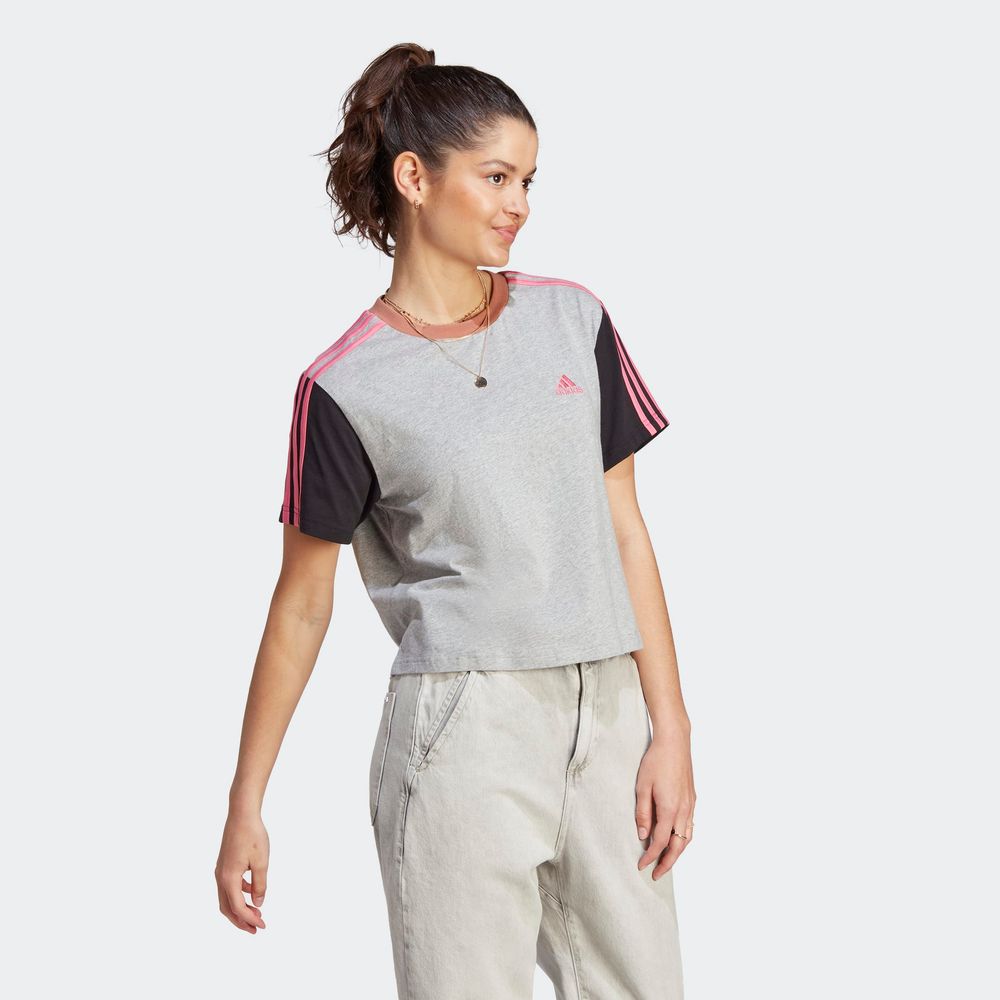 Foto 6 pulgar | Playera Adidas Gris para Mujer