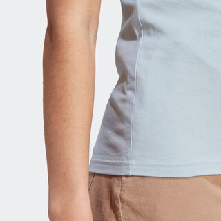 Foto 6 | Playera Adidas Essentials 3 Franjas Ajustada Azul para Mujer