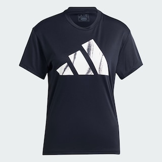 Foto 2 | Playera Adidas Run It Brand Love Negra para Mujer