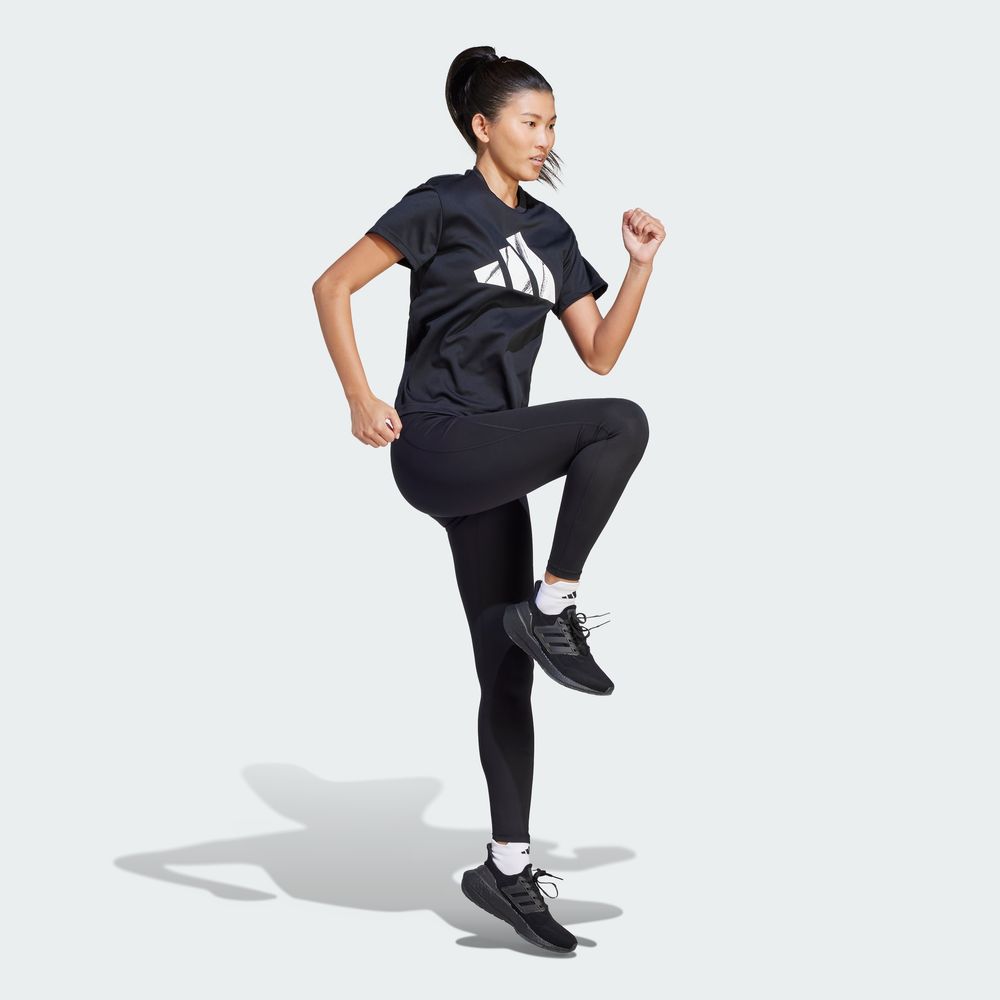 Foto 6 pulgar | Playera Adidas Run It Brand Love Negra para Mujer