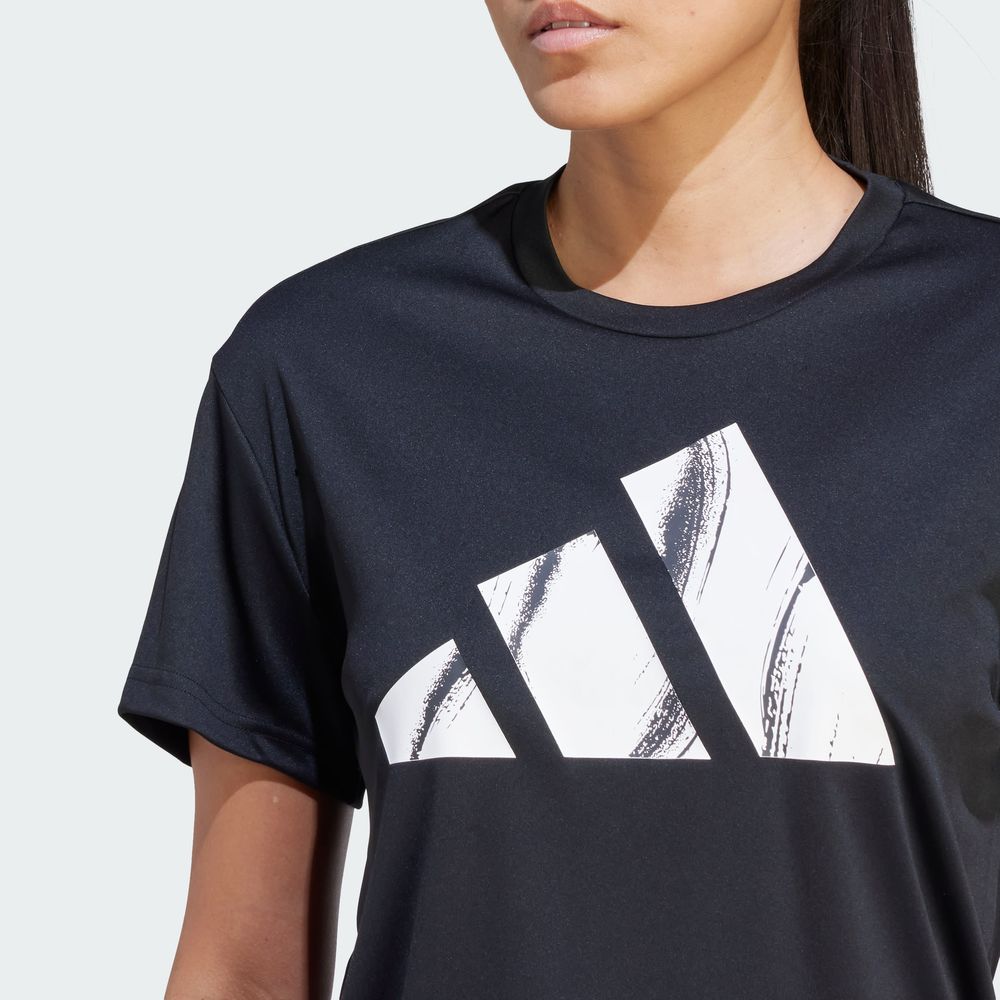 Foto 6 | Playera Adidas Run It Brand Love Negra para Mujer