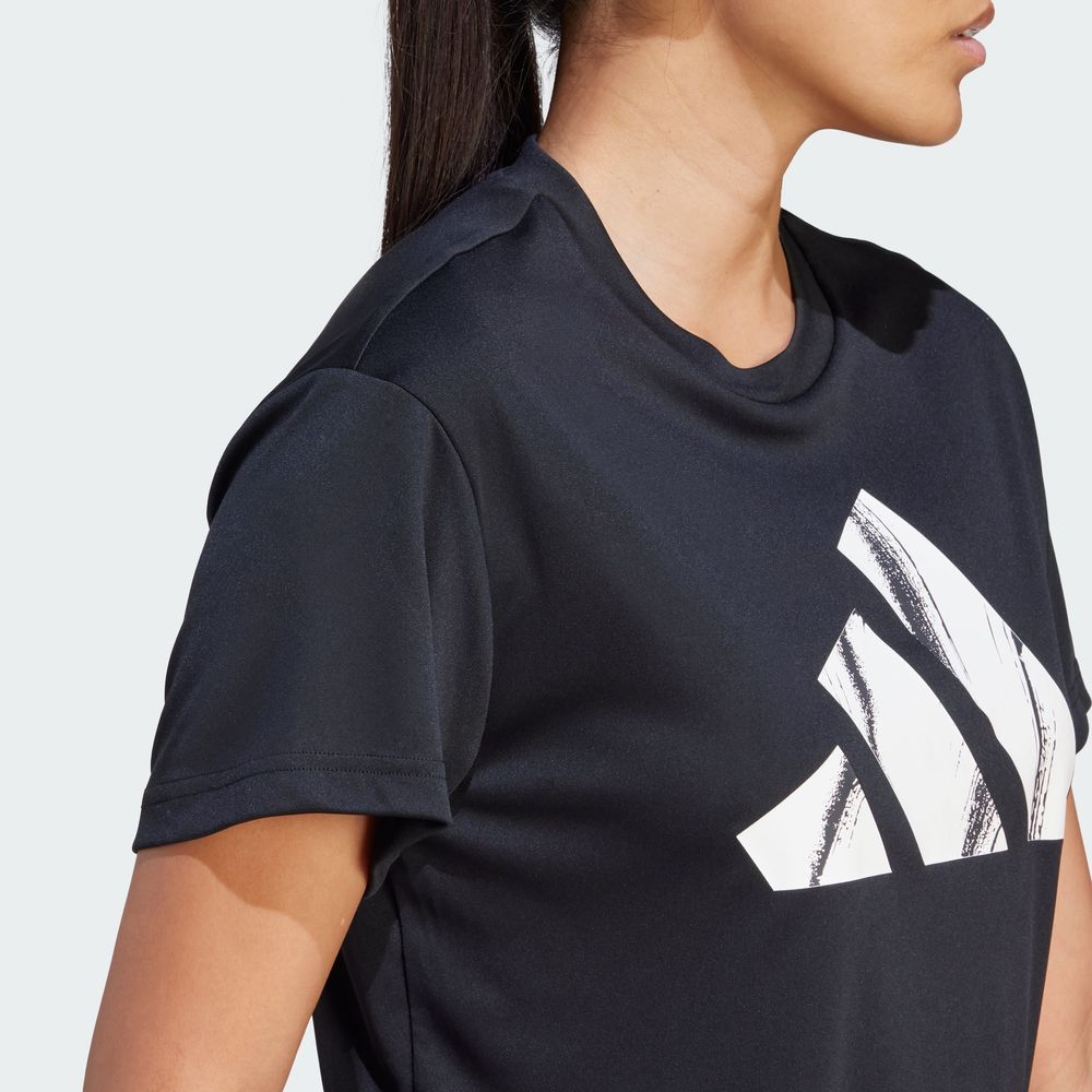 Foto 8 pulgar | Playera Adidas Run It Brand Love Negra para Mujer