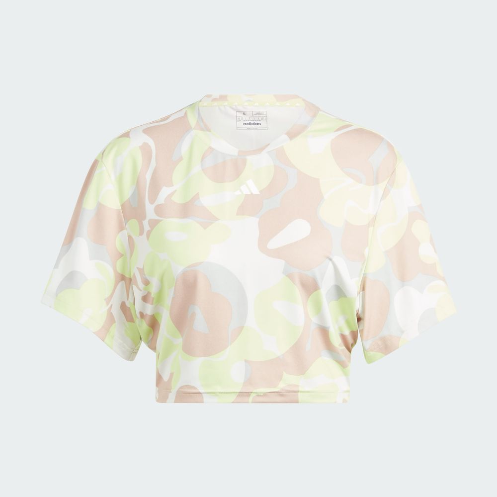 Foto 2 | Playera Adidas Train Essentials Verde para Mujer