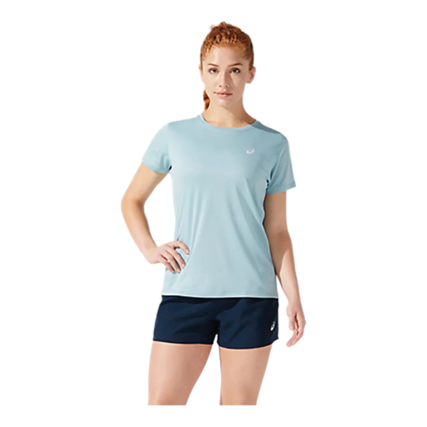 Playera Asics Silver Azul para Mujer